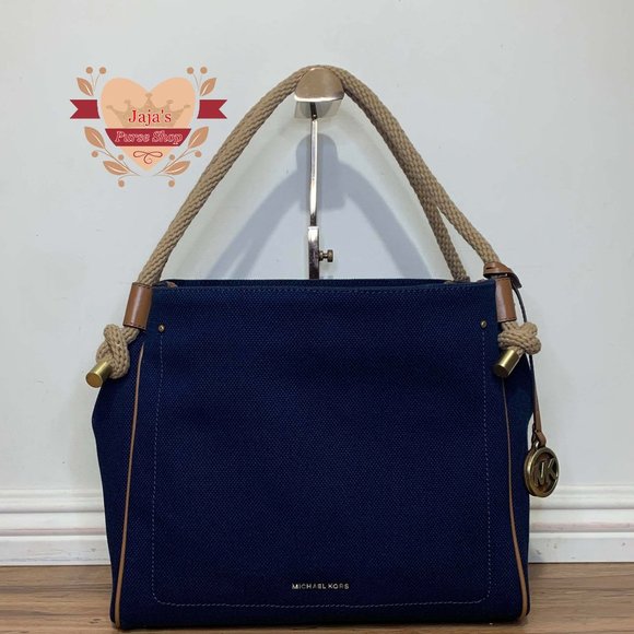 💙Michael Kors Fabric-Canvas Shoulder Purse💙 - Picture 1 of 16